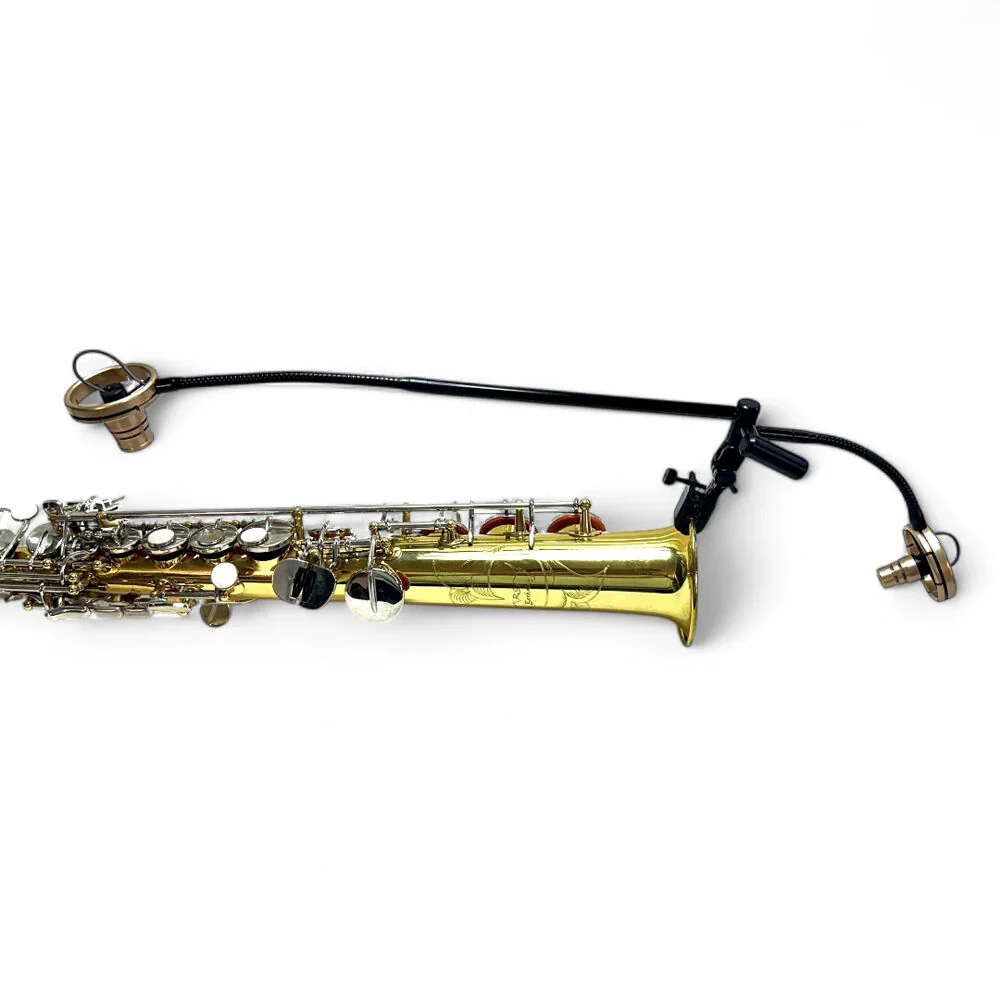 Evno Microphone Systems SXP2-TA4 Double Microphone System for Soprano Saxophone (TA4 Cable) - Image 4