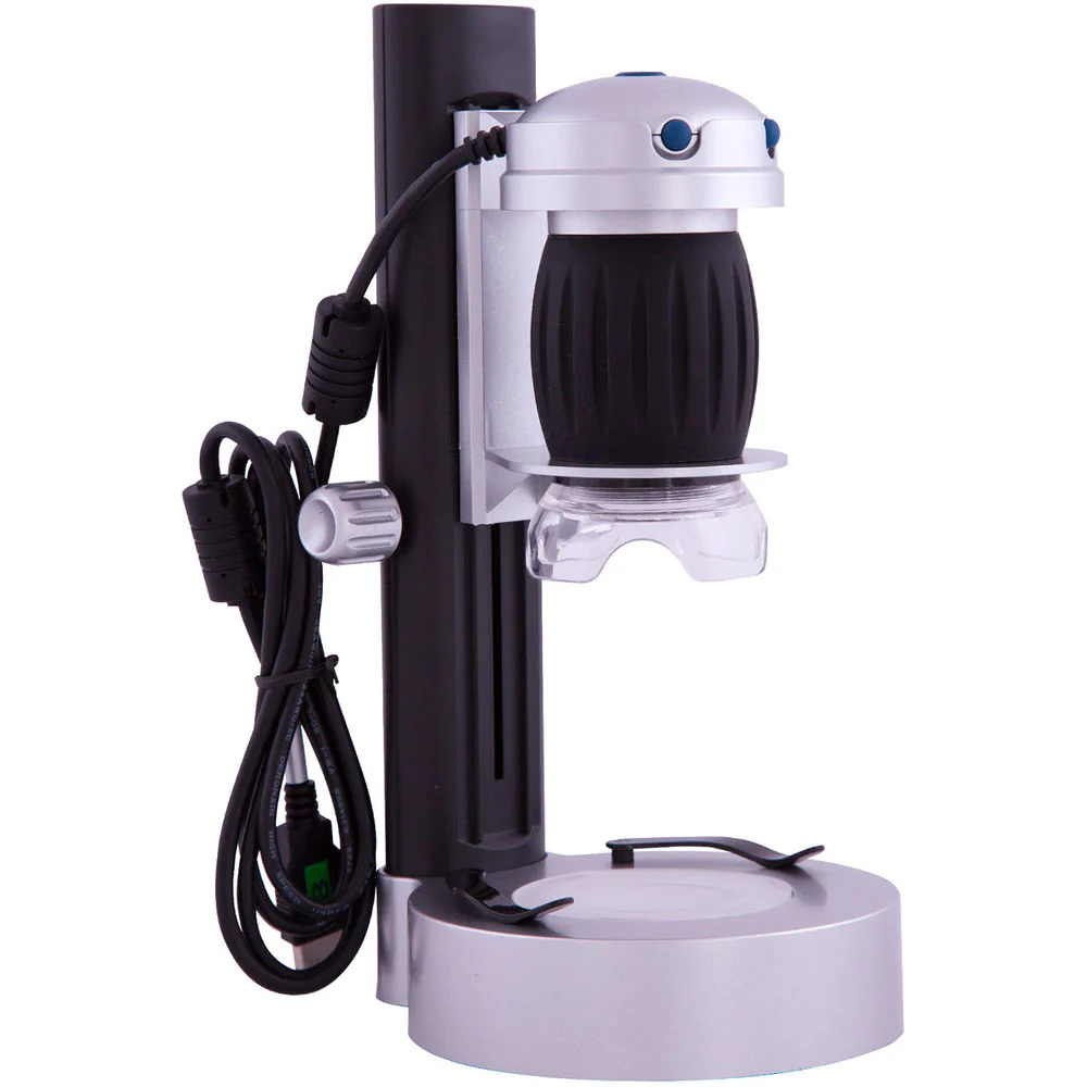 ExploreOne 1.3MP Digital Handheld Microscope with Stand (Gray-Black) - Image 3