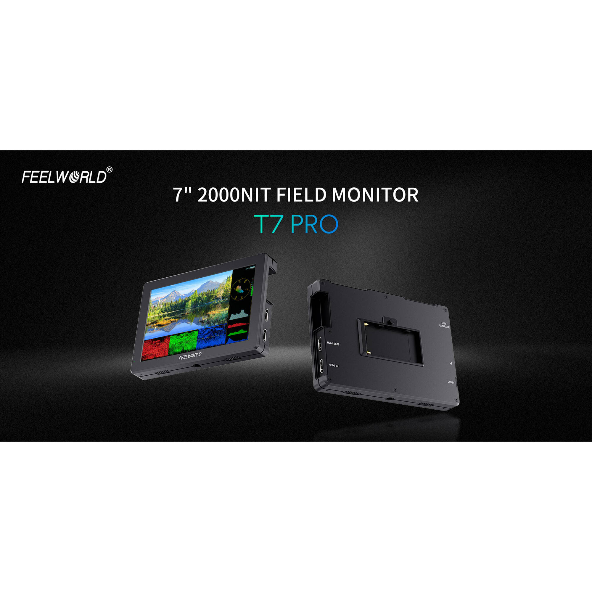 FeelWorld T7 PRO 7" High-Bright HDMI On-Camera Monitor with 3D LUTs - Image 6