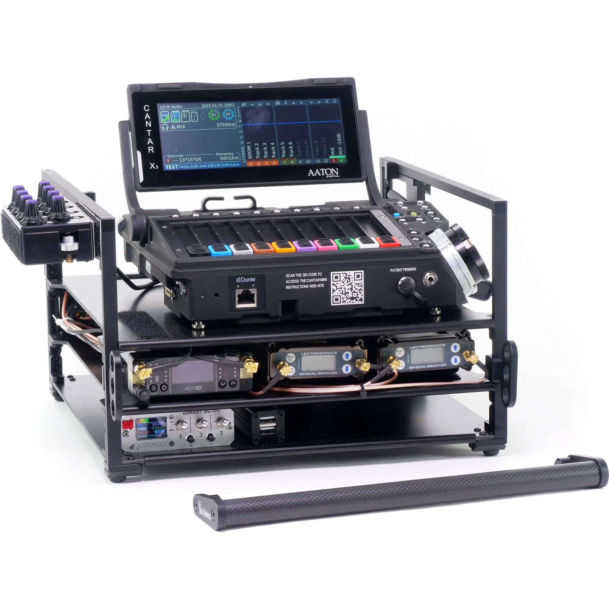 Film Devices Rack-N-Bag Versa for Aaton Cantar Mini (3-Tier) - Image 2