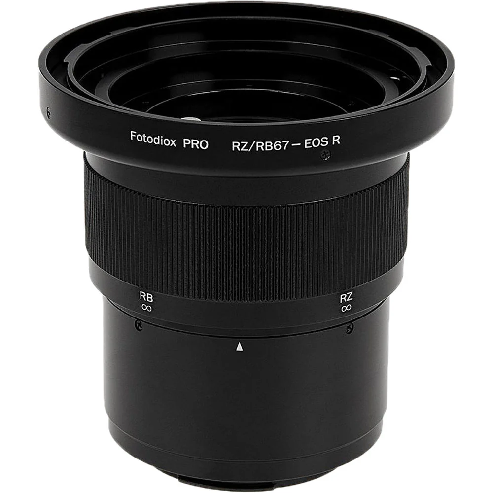 FotodioX Pro Lens Mount Adapter for Mamiya RB67/RZ67 Lens to Canon RF Mount with Built-In Focusing Helicoid