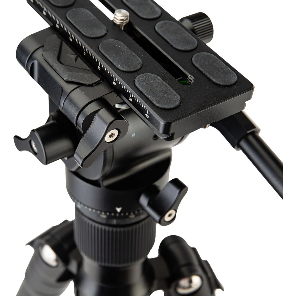 Fotopro MH-6A Metal Fluid Video Head (Black) - Image 4