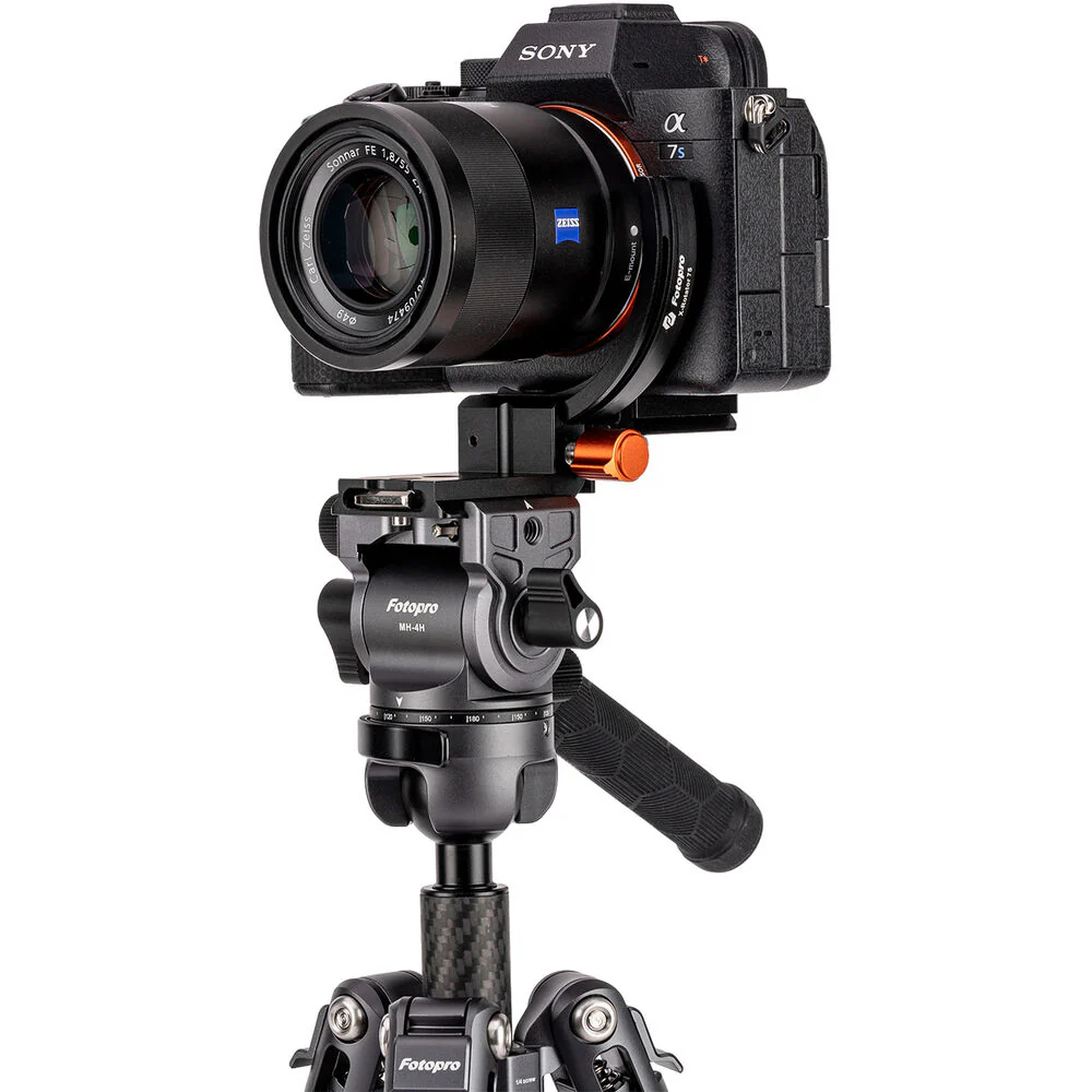 Fotopro X-Rotator 75 Rotating Mount (Black/Orange) - Image 4