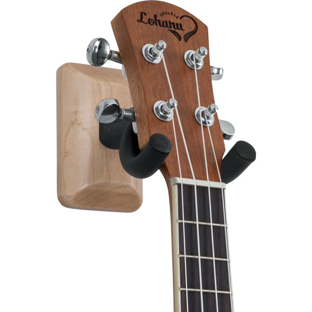 Gator Cases Frameworks Wall-Mounted Hanger for Ukulele/Mandolin (Maple) - Image 3