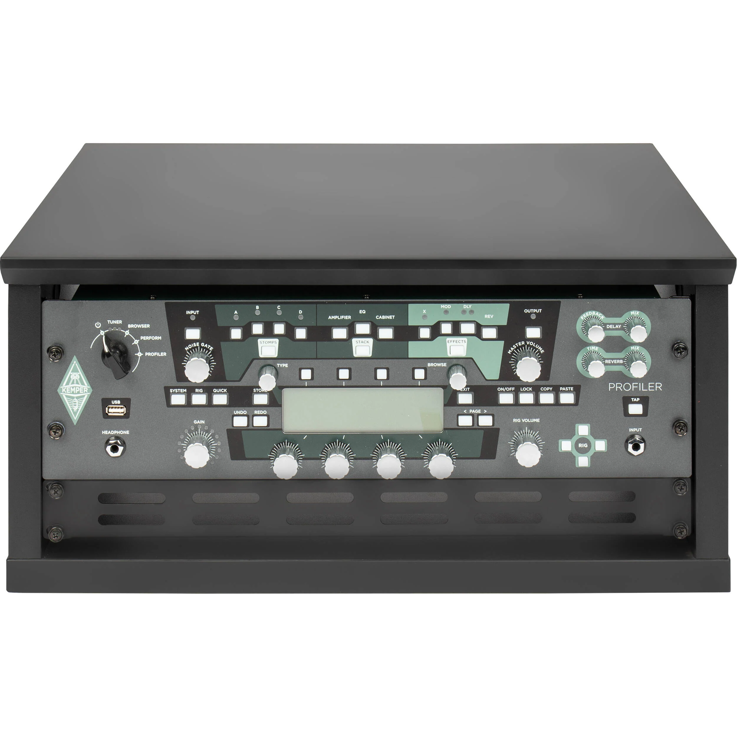 Gator Elite Series Furniture Desktop Studio Rack (4 RU, Black) - Image 4