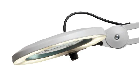 GLAMOX LUXO LFM LED G2 3 DIOPTER Magnifier Light, Illuminated, 10W LED, 3.5 Diopter, 1050mm Adjustable Arm, White, EU/UK - Image 2