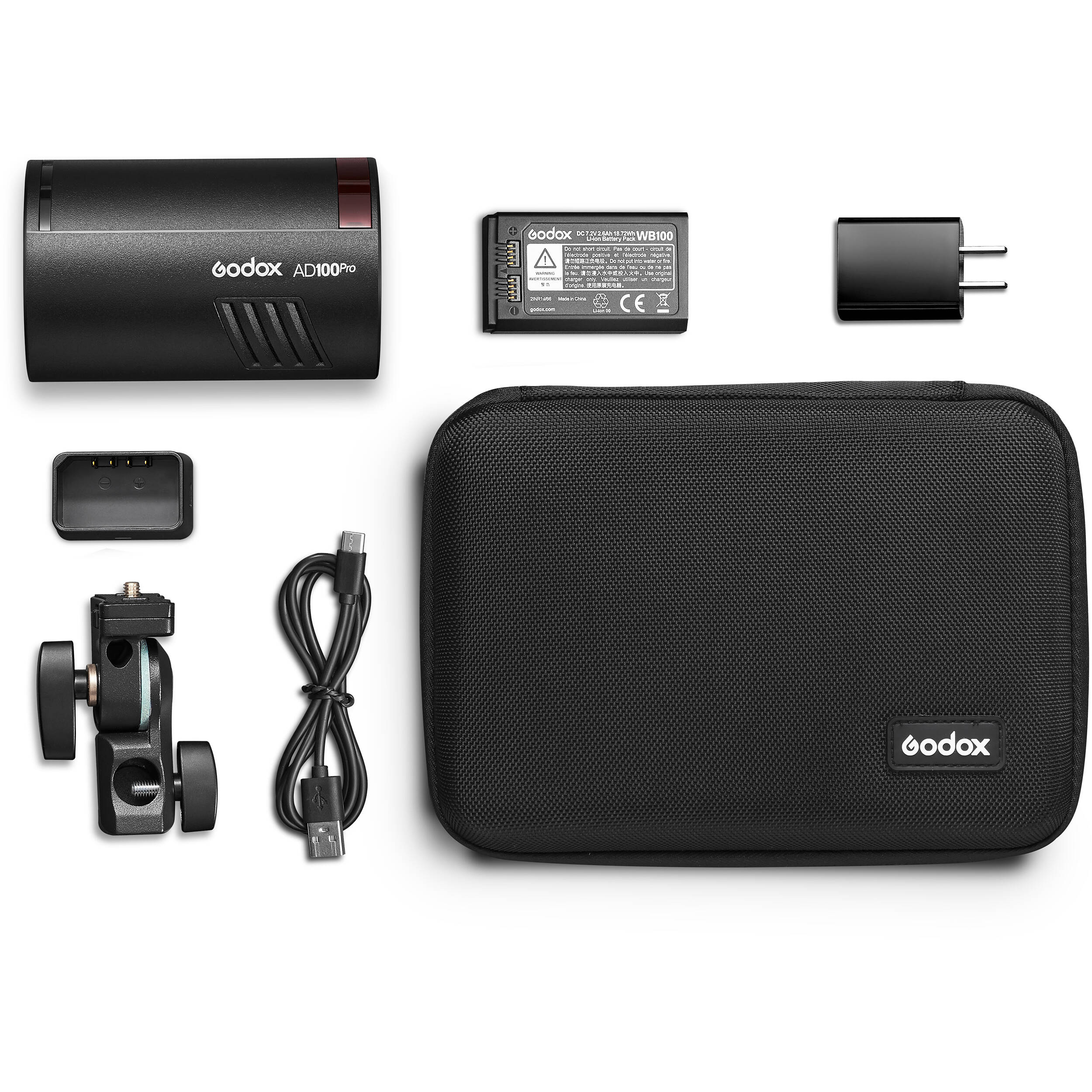 Godox AD100pro Pocket Flash (Black, 2-Pack) - Image 2
