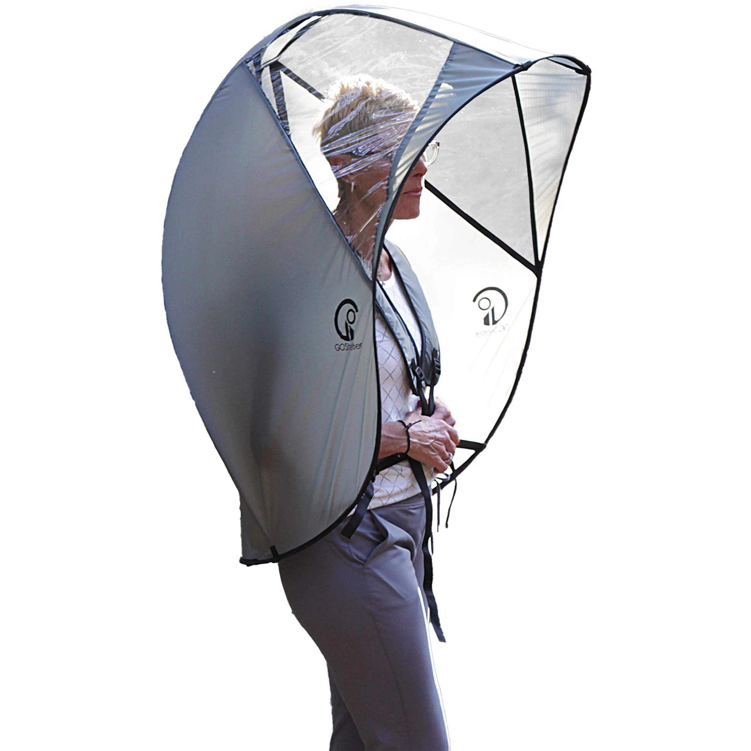 GoShelter Hands-Free Canopy (Battleship Gray/Gray) - Image 2