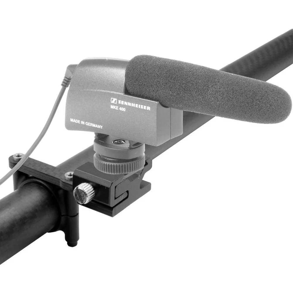 GyroVu Hot Shoe Single Carbon Fiber Mount for Mounting Microphones & Accessories for Ronin M/MX, Movi Gimbals - Image 2