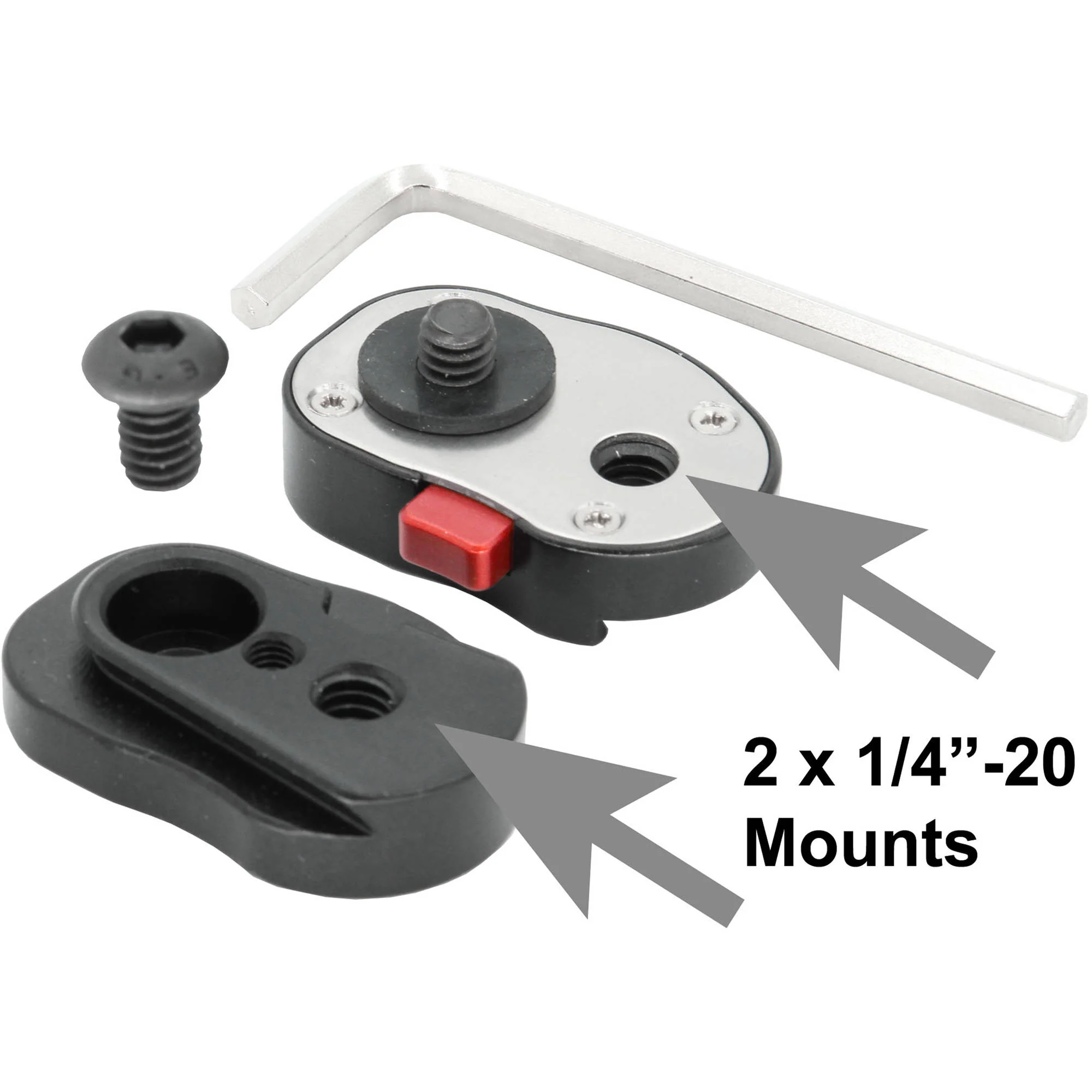 GyroVu Mini Quick Release Plate System with Self-Locking Mechanism (2-Pack) - Image 3