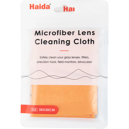 Haida Microfiber Lens Cleaning Cloth (Orange, 11.8 x 11.8") - Image 5