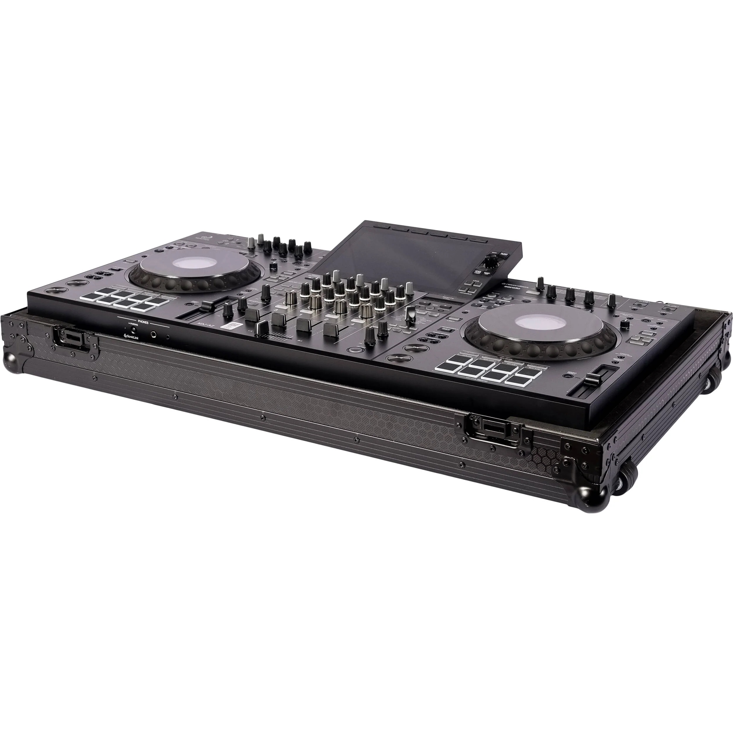 Headliner Low-Profile Flight Case with Wheels for AlphaTheta XDJ-AZ (Pitch Black) - Image 5