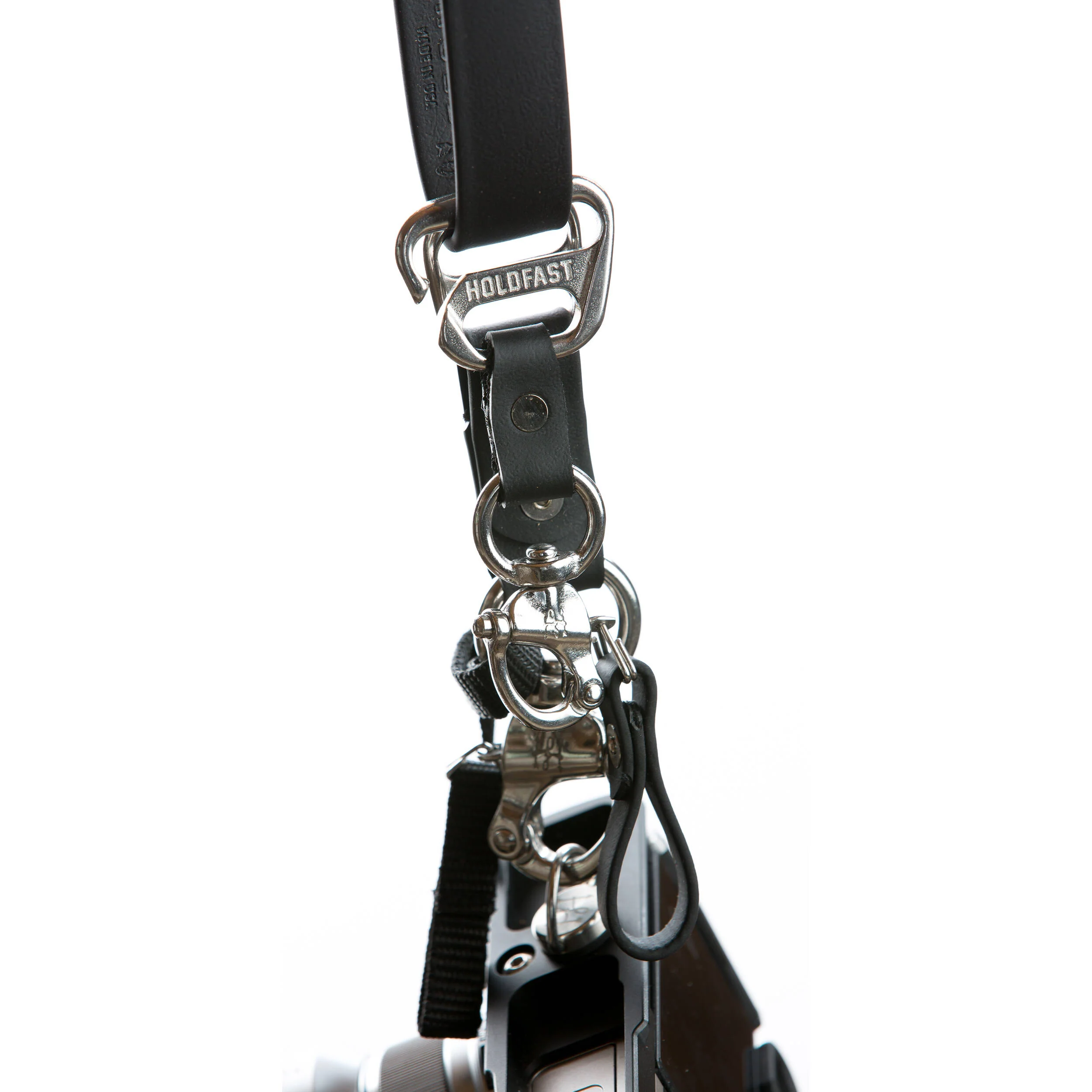 HoldFast Gear Money Maker Solo Vegan Leather Camera Strap (Black, Small) - Image 4