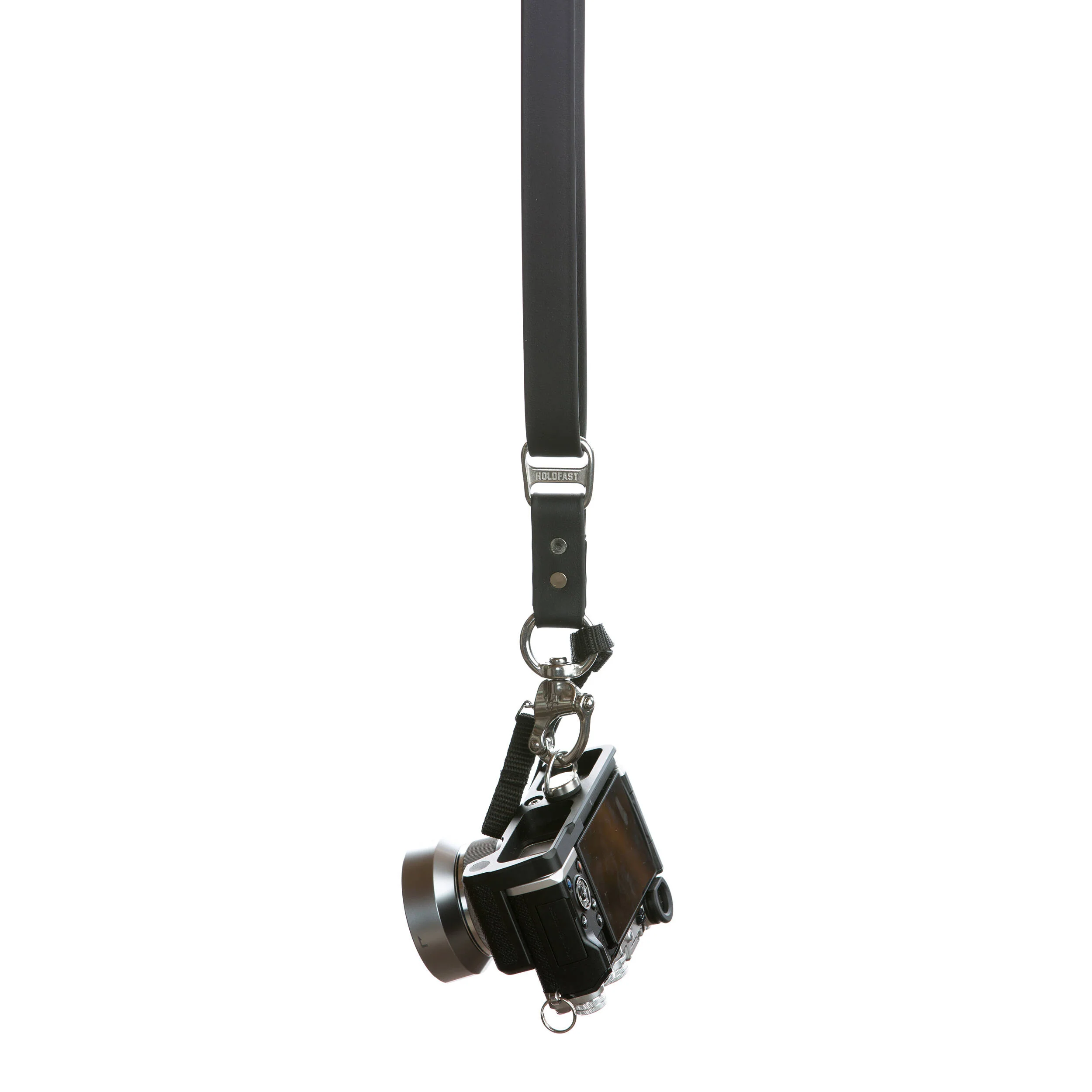 HoldFast Gear Money Maker Solo Vegan Leather Camera Strap (Black, Small) - Image 5