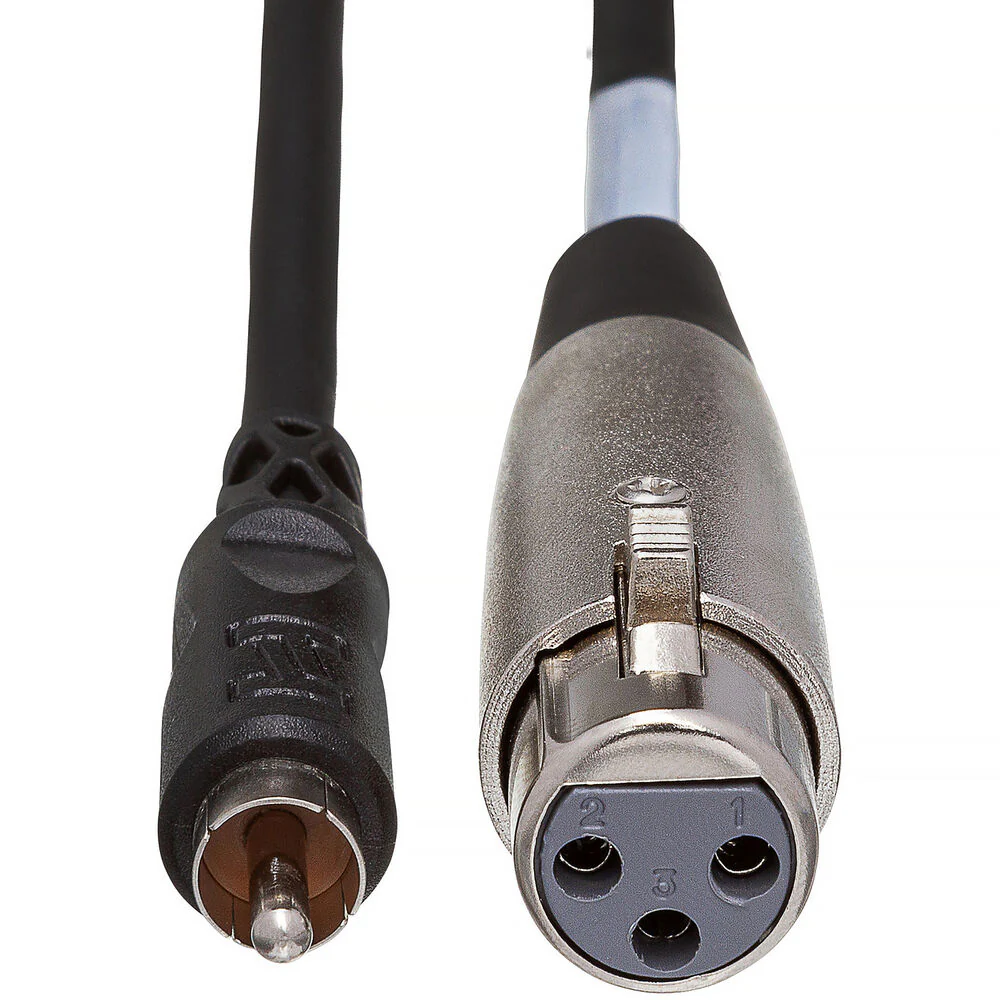 Hosa Technology XLR Female to RCA Male Audio Interconnect Cable - 5' - Image 2