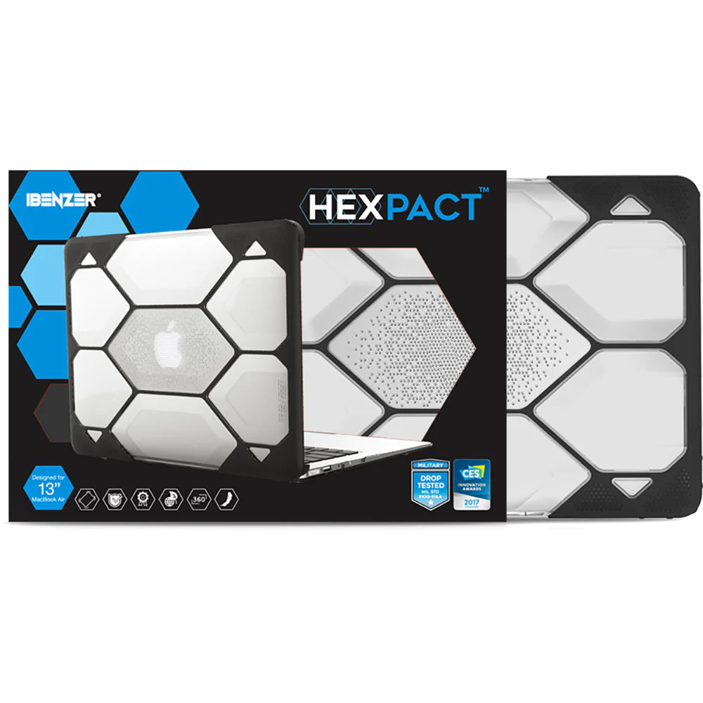 iBenzer Hexpact Case for 13.3" MacBook Air (Clear) - Image 7