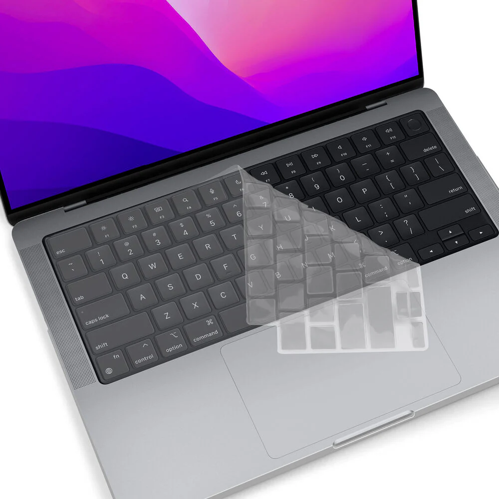 iBenzer Neon Party Hard-Shell Case for 16" MacBook Pro (M1, Crystal Clear) - Image 4