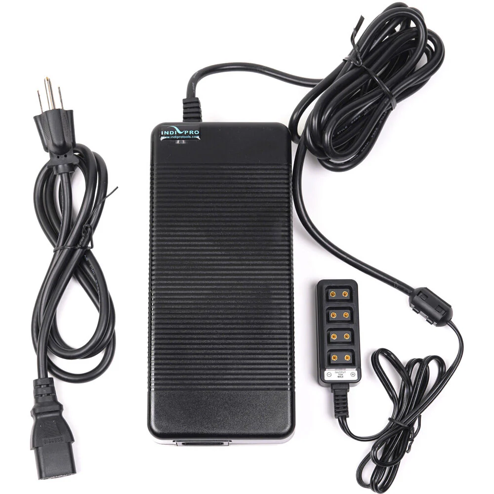 IndiPRO Tools 15V, 20A AC Power Supply to 4-Way D-Tap Splitter (10') - Image 2