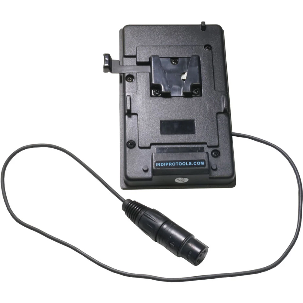 IndiPRO Tools V-Mount Plate for 4-Pin XLR Cameras & Devices (15mm Rod Bracket) - Image 5