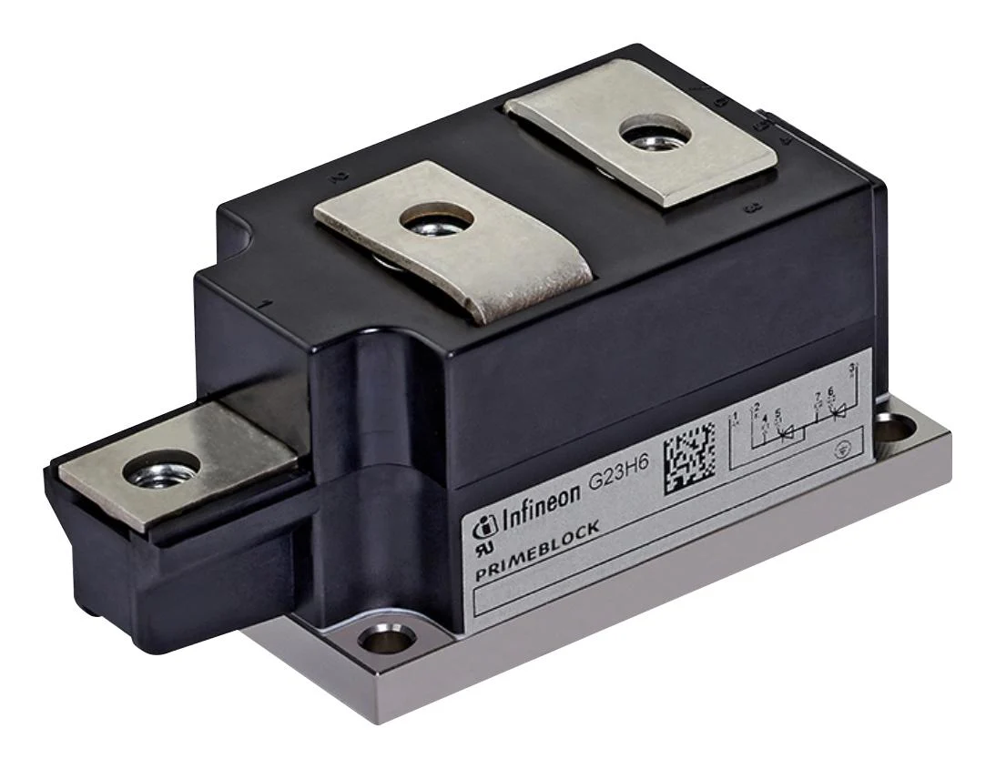 INFINEON DD380N22KXPSA1 Diode Module, 2.2 kV, 393 A, 1.16 V, Dual Series, Module, 3 Pins DD380N22K, SP006031460
