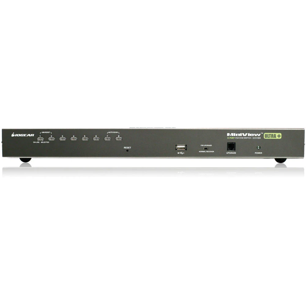 IOGEAR 8-Port USB PS/2 Combo KVM Switch Kit with Eight PS/2 KVM Cables and One USB KVM Cable - Image 3
