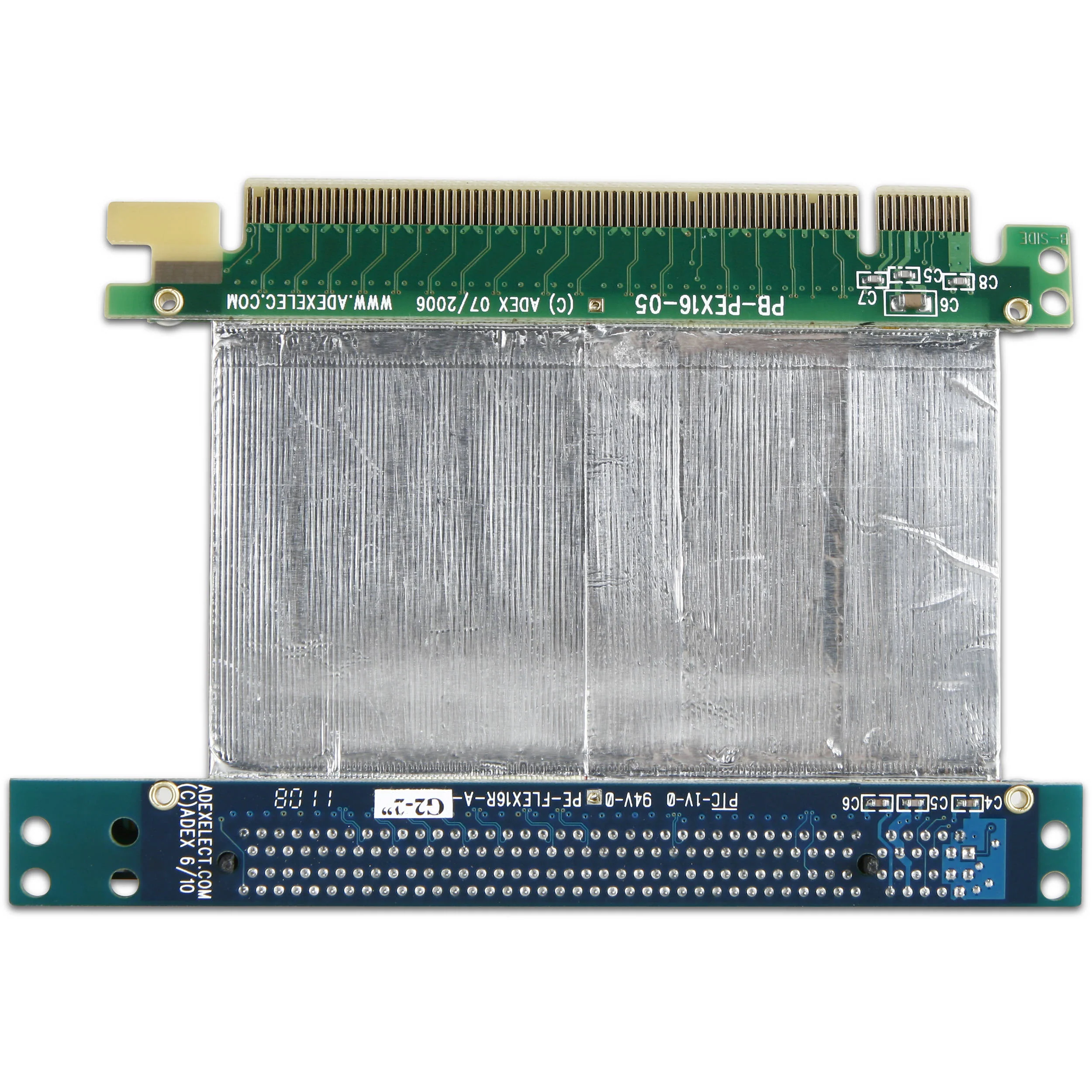 iStarUSA 16 x PCIe to 16 x PCIe Reversed Riser Card with 2" Ribbon Cable - Image 3