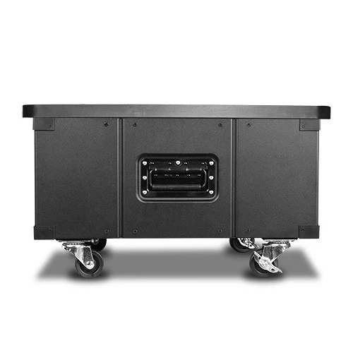 iStarUSA 23.6" Deep 4 RU Simple Server Rack with Wood Top (Black) - Image 3