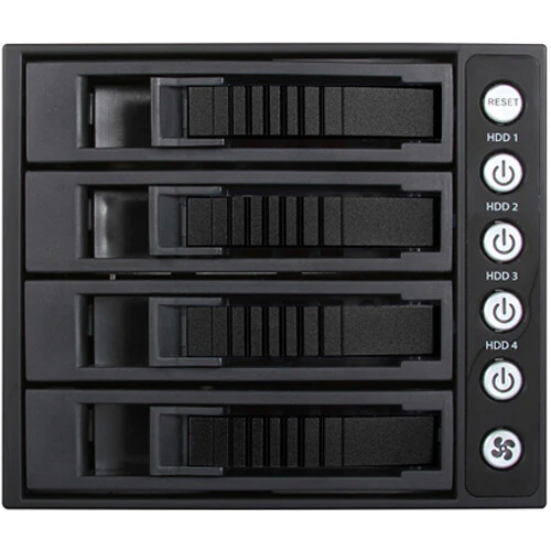 iStarUSA 3 x 5.25" to 4 x 3.5" 12 Gb/s SFF-8643 Hot-Swap Cage (Black)
