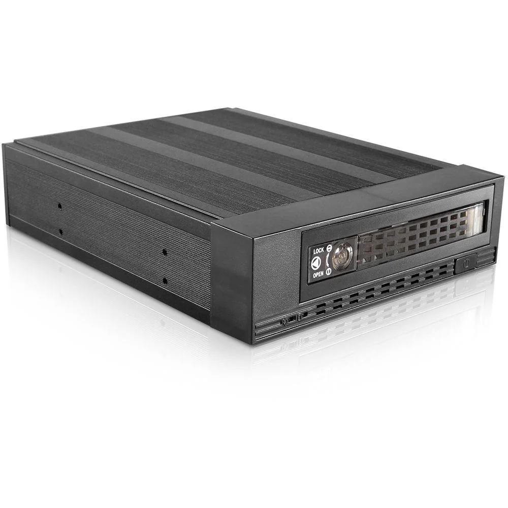 iStarUSA 5.25" to 3.5"/2.5" SATA SAS 6Gbps HDD SSD Hot-Swap Rack with Key Lock