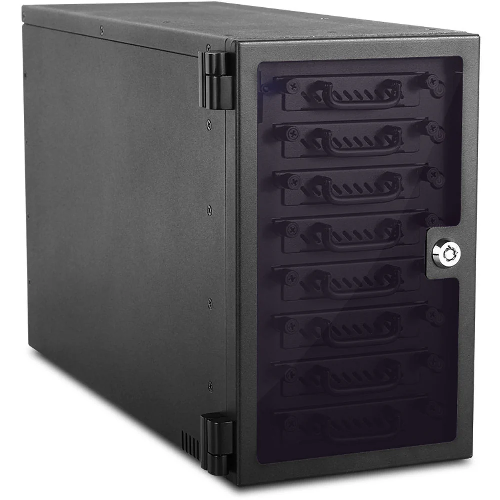 iStarUSA 8-Bay 2.5" SATA 6.0 Gb/s eSATA Hotswap Tower (Black) - Image 2