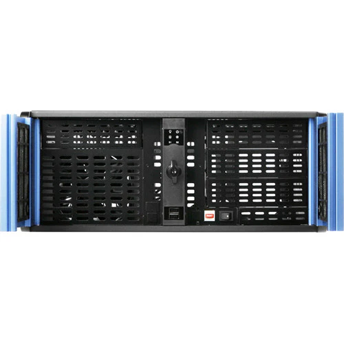 iStarUSA D-400SE 4U Compact Rackmount Chassis (Blue Bezel) - Image 3