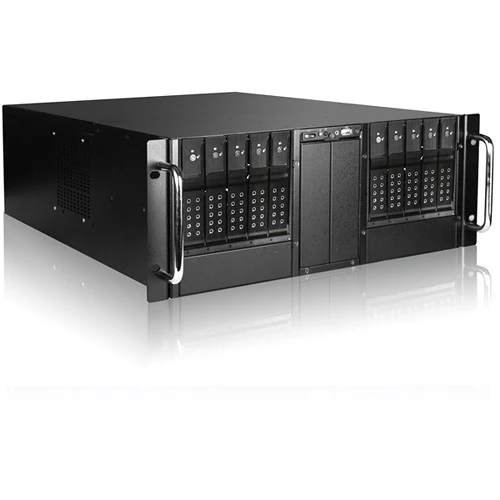 iStarUSA D410-DE10BL-25TU 10-Bay Trayless USB 3.1 Gen 1 ODD Rackmount Storage Server (Blue) - Image 2