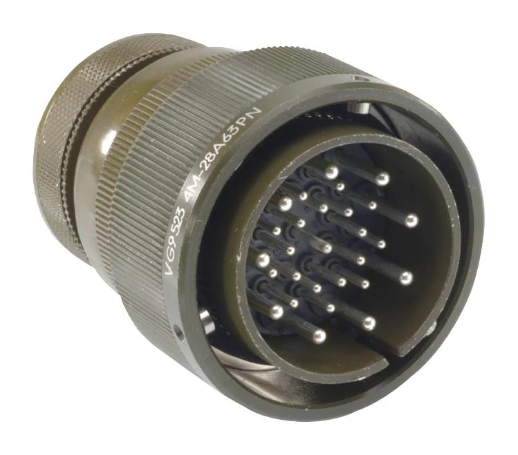 ITT CANNON CA06R24-22PXF80 Circular Connector, Circular Industrial, MIL-C-5015 Series (VG95342), Straight Plug, 4 Contacts