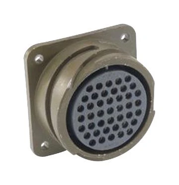 ITT CANNON CA3100E28-21PBA176 Circular Connector, CA Series, MIL-DTL-5015 Series, Wall Mount Receptacle, 37 Contacts, Solder Pin