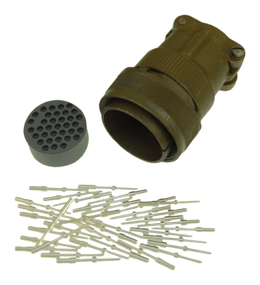 ITT CANNON CA3106E24A24PF42 Circular Connector, CA Series, MIL-DTL-5015 Series, Straight Plug, 12 Contacts, Solder Pin