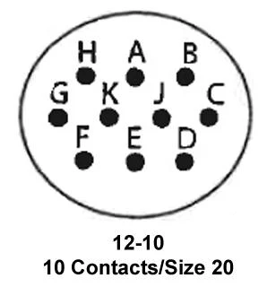 ITT CANNON KPSE02E12-10SY Circular Connector, KPS Series, MIL-DTL-26482 Series I, Box Mount Receptacle, 10 Contacts - Image 2