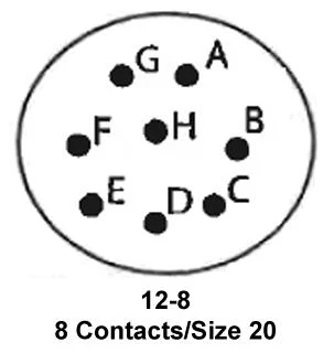 ITT CANNON KPT02E12-8PW Circular Connector, KPT Series, MIL-DTL-26482 Series I, Box Mount Receptacle, 8 Contacts - Image 2