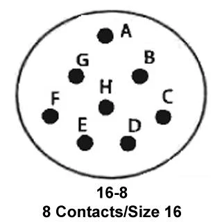 ITT CANNON KPT06E16-8SX Circular Connector, KPT Series, MIL-DTL-26482 Series I, Straight Plug, 8 Contacts, Solder Socket - Image 2