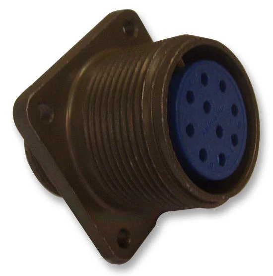 ITT CANNON MS3100F16S-1PW Circular Connector, MIL-DTL-5015 Series, MS3100 Series, Wall Mount Receptacle, 7 Contacts