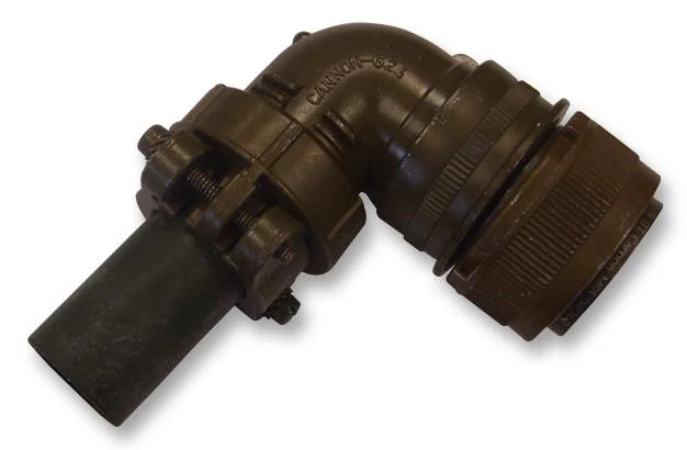 ITT CANNON MS3108E24-10SF187 Circular Connector, MIL-DTL-5015 Series, MS3108 Series, Right Angle Plug, 7 Contacts, Solder Socket