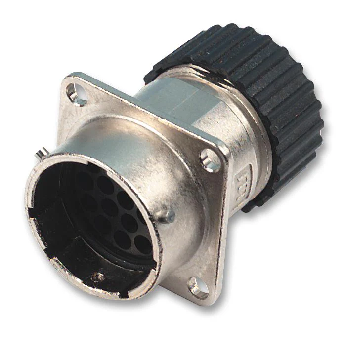 ITT Cannon TNM0S14-0012P1L TNM0S14-0012P1L Circular Connector Reversed Trident Neptune Metal Series Panel Mount Receptacle 12 Contacts