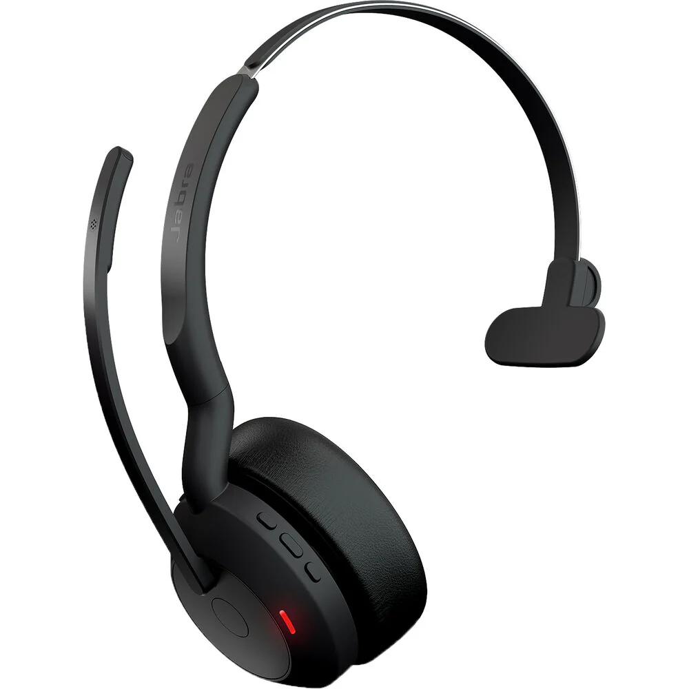Jabra Evolve2 55 Link380a USB-A Mono Wireless Headset with Stand (North America) - Image 3