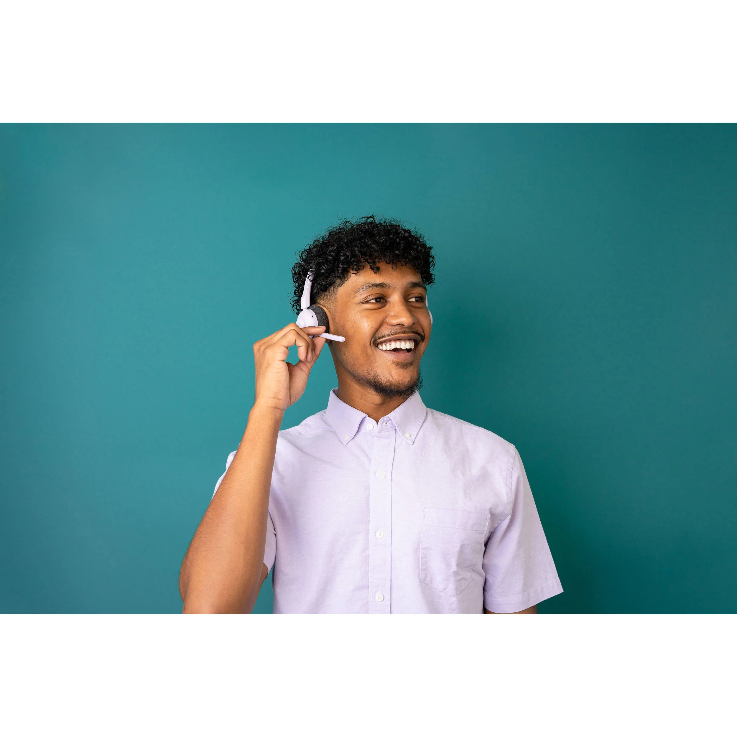 JLab GO Work POP Wireless On-Ear Headset (Lilac) - Image 7