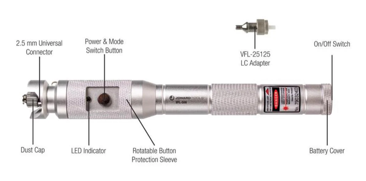 Jonard Tools VFL-300 VFL-300 Visual Fault Locator KIT New - Image 3