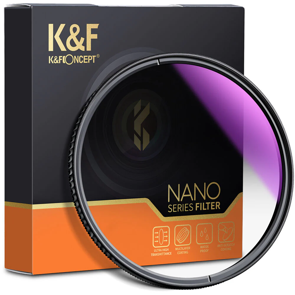 K&F Concept 67mm Nano-X Graduated Soft-Edge ND8 Filter (3-Stop) - Image 2