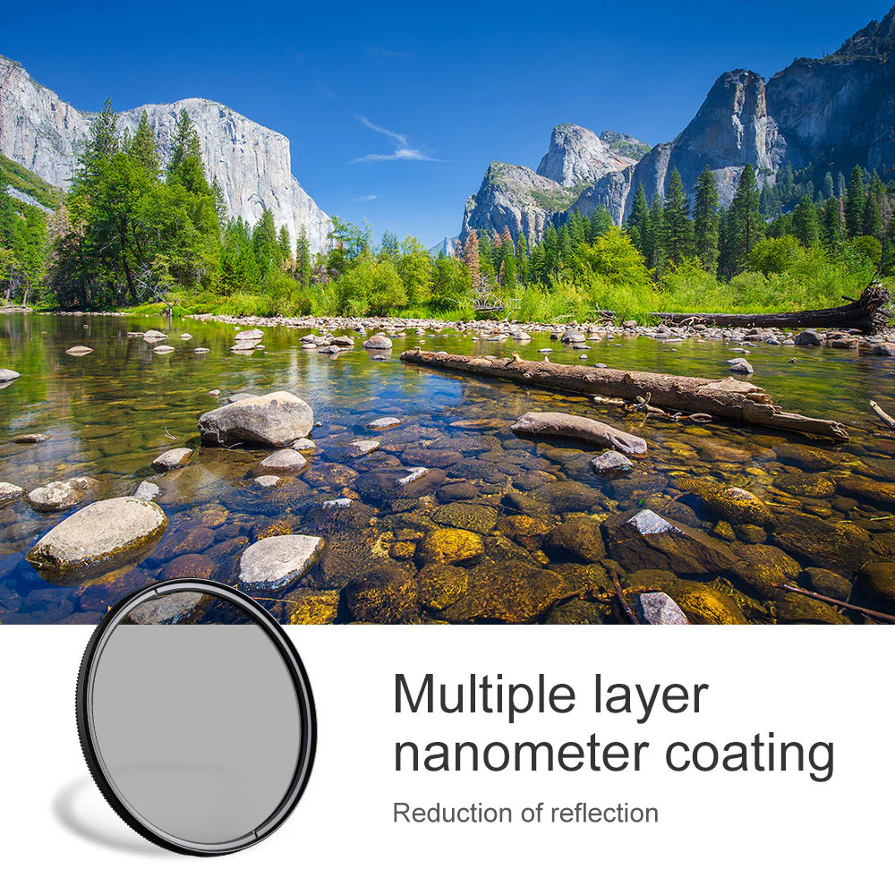 K&F Concept Classic Series Slim Multicoated Circular Polarizer Filter (52mm) - Image 3