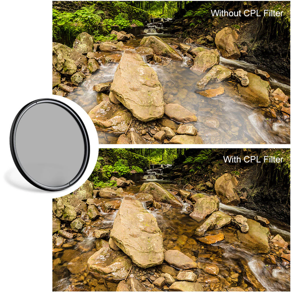 K&F Concept Classic Series Slim Multicoated Circular Polarizer Filter (62mm) - Image 6