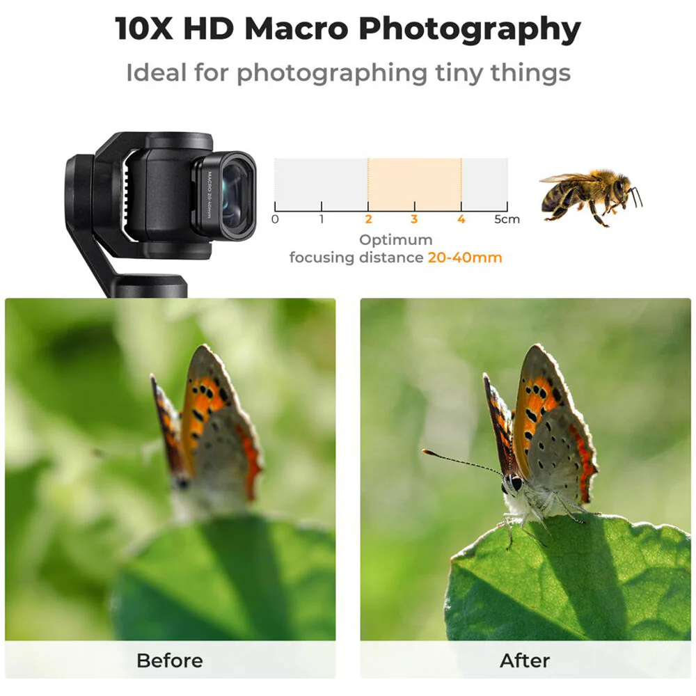 K&F Concept Magnetic Close Up Macro Lens Filter for DJI Osmo Pocket 3 - Image 4