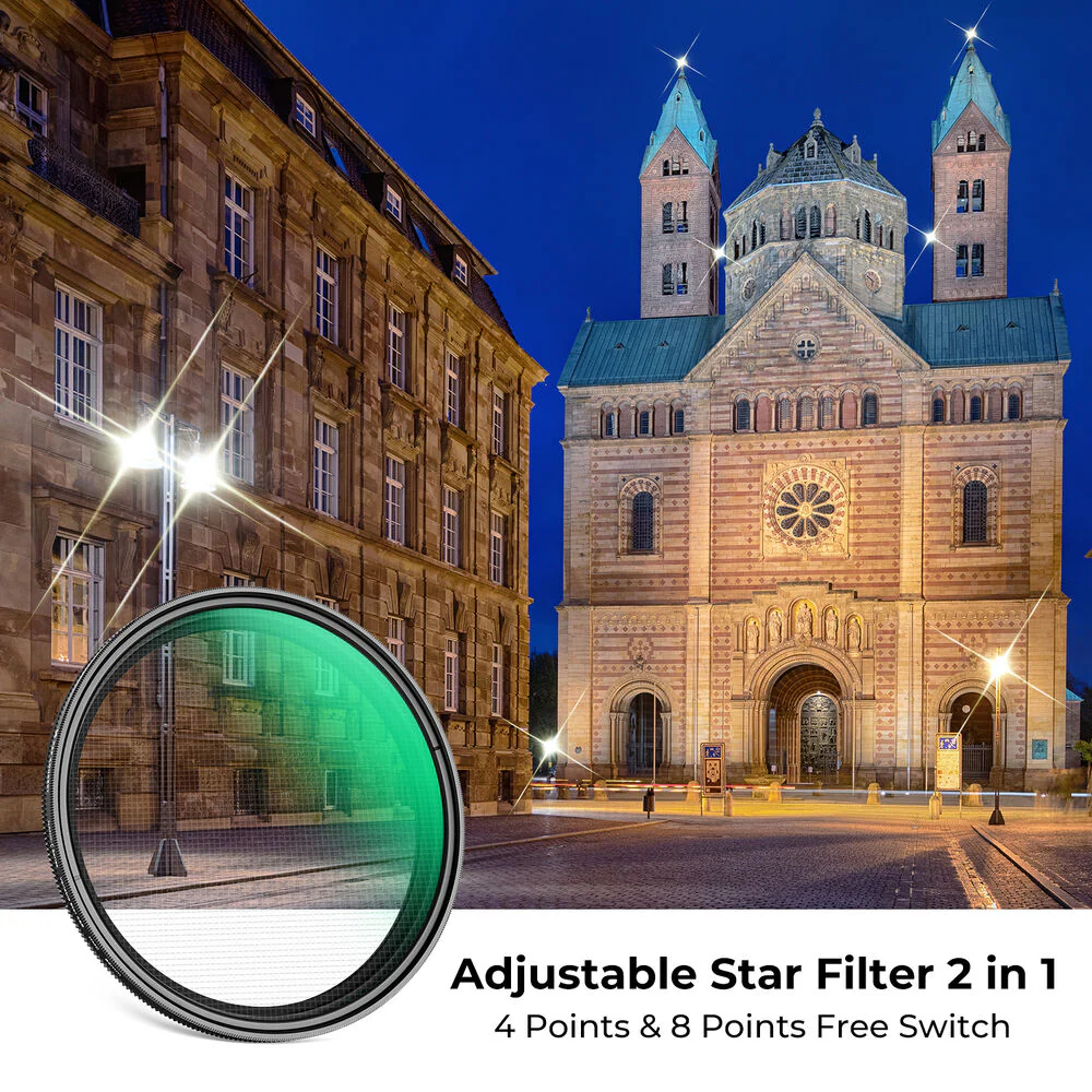 K&F Concept Nano-C Series 4 to 8-Point Variable Star Filter (72mm) - Image 2