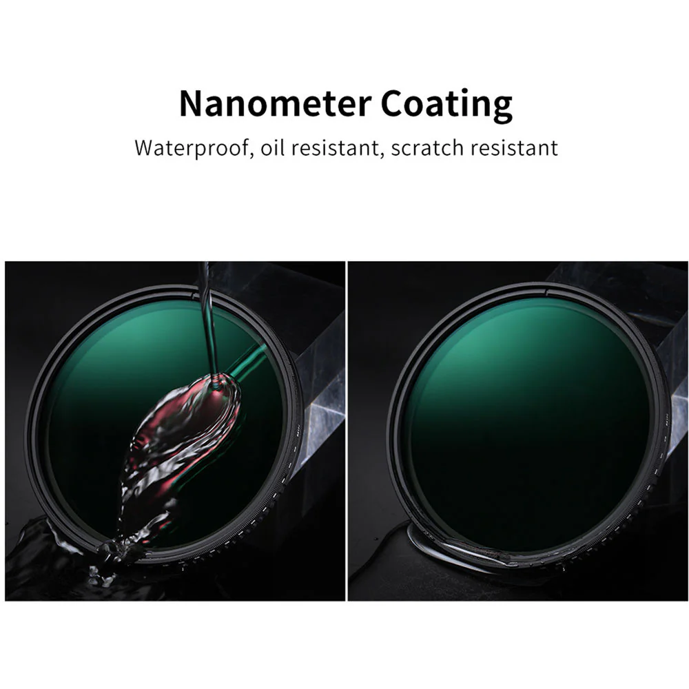 K&F Concept Nano-D Variable ND Filter with Multiresistant Coating (43mm, 3- to 11-Stop) - Image 5